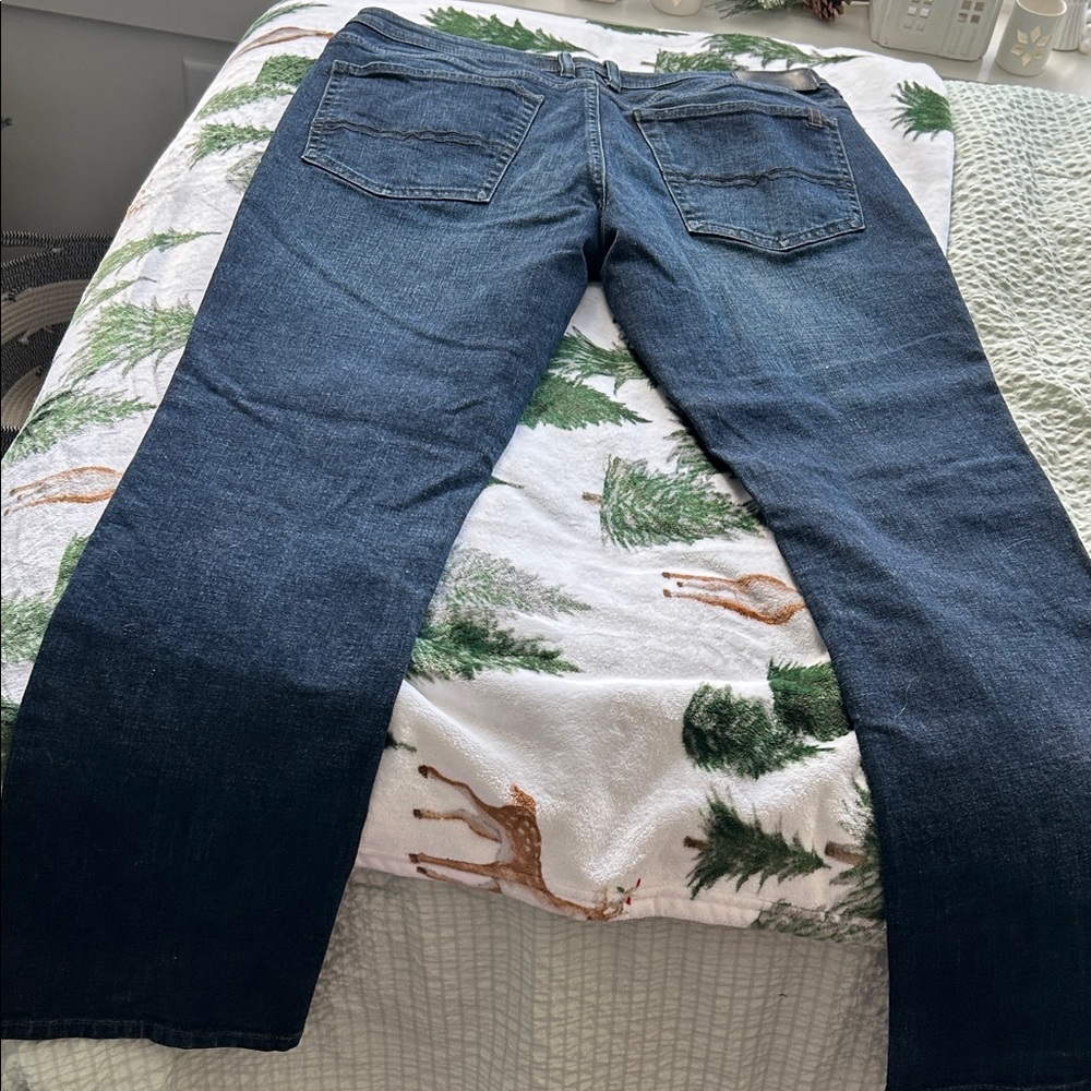 Men's 34/32 dark wash Buffalo Jackson X straight stretch Blue Jeans